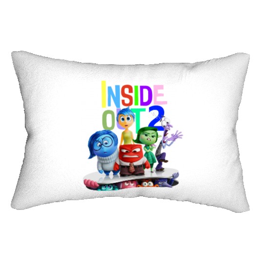 Disney Inside Out 2 Lumbar Pillows, Inside Out Characters Lumbar Pillows, Inside Out 2024 Movie Lumbar Pillows