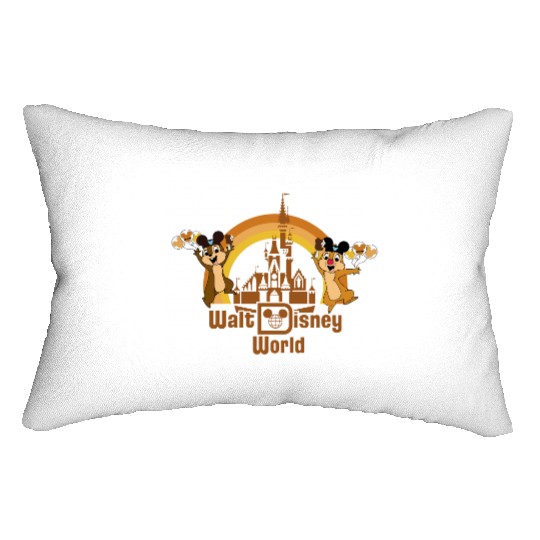 Disneyland Chip and Dale Lumbar Pillows, WDW Chip n Dale Lumbar Pillows,