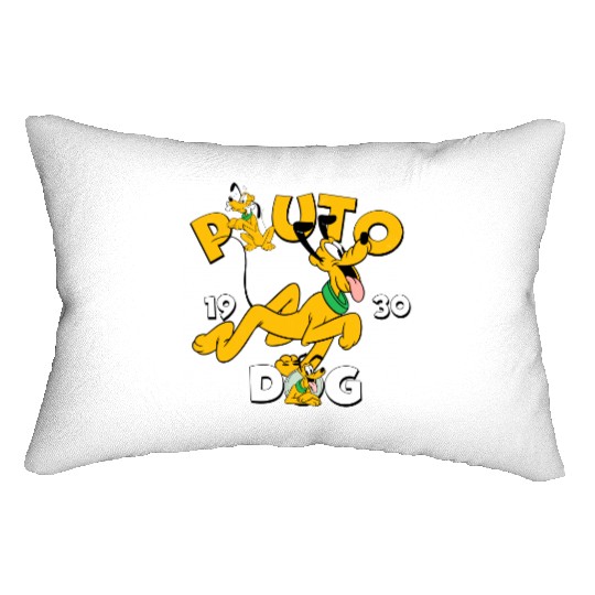Vintage Disney Pluto Lumbar Pillows, Pluto est 1930 Lumbar Pillows, Mouse Trip Lumbar Pillows, Disneyland Lumbar Pillows, Disney Vacation Lumbar Pillows