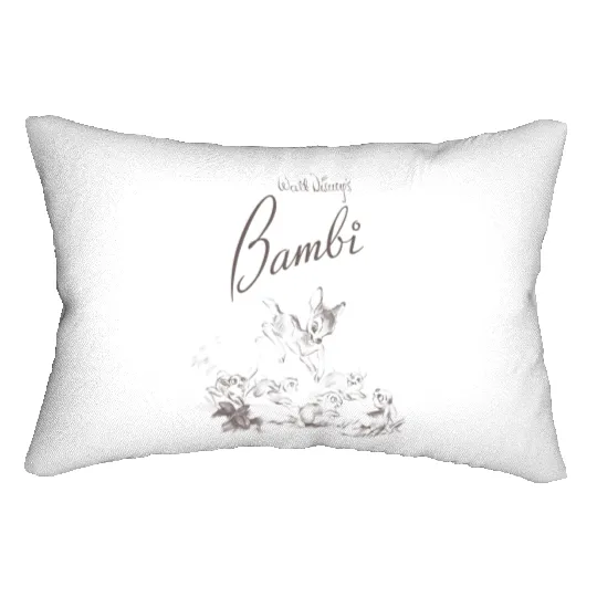 Vintage Bambi and Friends Lumbar Pillows, Disney Bambi Lumbar Pillows, Disneyland Lumbar Pillows