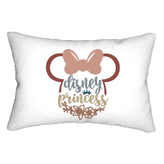 Princess Disney Floral Lumbar Pillows, Disney Princess