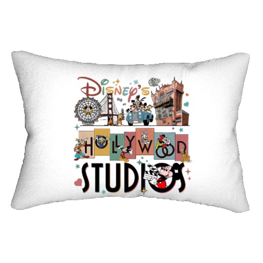 Disney Land Lumbar Pillows, Disneyworld Lumbar Pillows, Mickey And Friends Lumbar Pillows, Magic Kingdom Lumbar Pillows, Disney Trip Lumbar Pillows