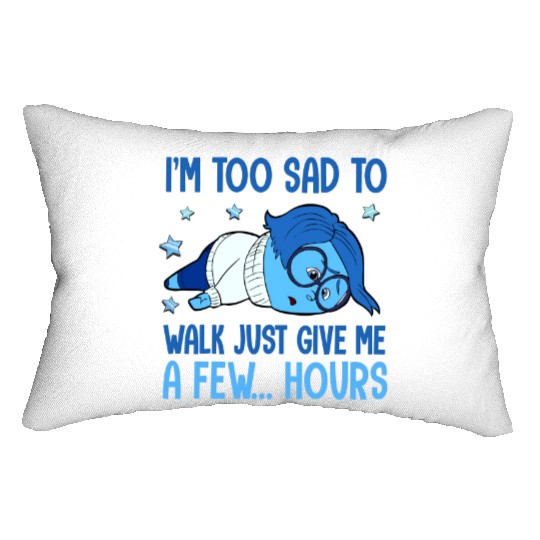 Disney Inside Out Sandness Too Sad To Walk Lumbar Pillows, Sadness Lumbar Pillows