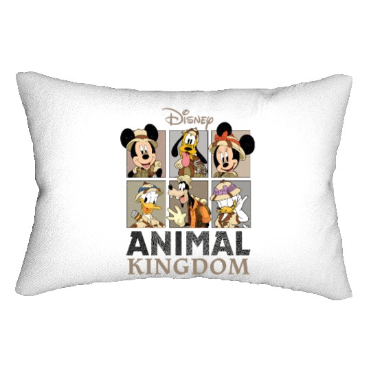 Disney Mickey Safari  Lumbar Pillows, Retro Disney Animal Kingdom Mickey Lumbar Pillows