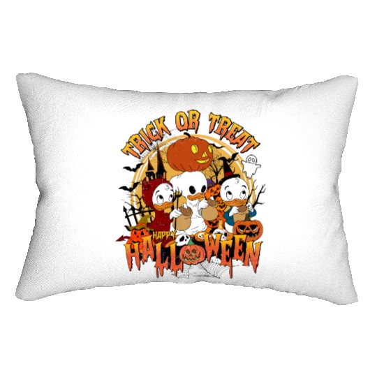 Disney Halloween DuckTales Huey Louie Dewey Trick or Treat Lumbar Pillows