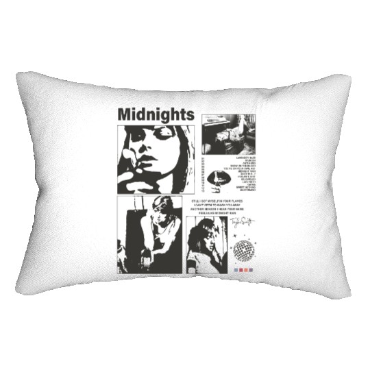 Discover Midnigts Lumbar Pillows, Swiftiee Tour Lumbar Pillows, Taylorr The Eras Tour Lumbar Pillows, TS The Eras Tour 2023 Midnights Lumbar Pillows