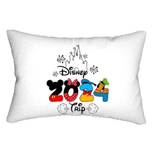 Disney Trip 2024 Lumbar Pillows, Disney Vacation Lumbar Pillows, Disneyworld Lumbar Pillows, Disney Couple Lumbar Pillows