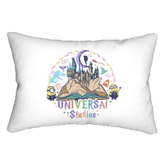 Disney Universal Studios Lumbar Pillows, Universal Studios 2024 Trip Lumbar Pillows, Universal Orlando Lumbar Pillows