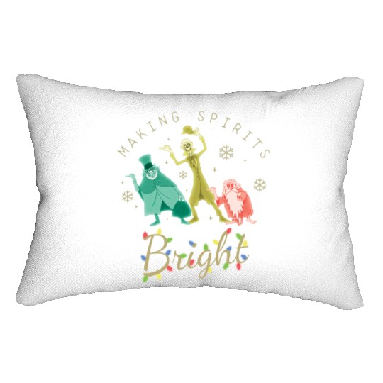 Vintage The Haunted Mansion Lumbar Pillows, Making Spirits Bright Disney Christmas Lumbar Pillows