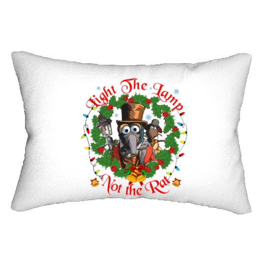 Disney The Muppets Christmas Carol Gonzo And Rizzo Light the Lamp Not the Rat Lumbar Pillows