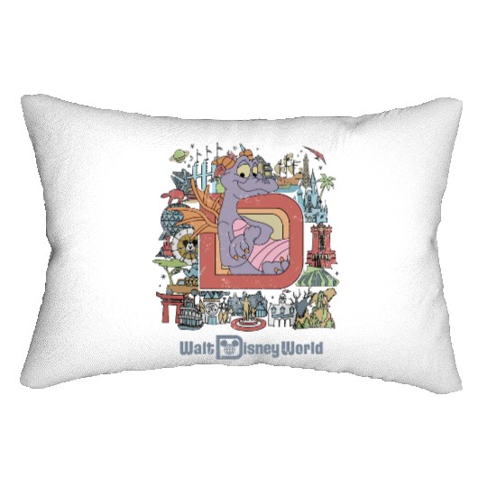 Disney Epcot Figment Lumbar Pillows, Disney Figment Lumbar Pillows