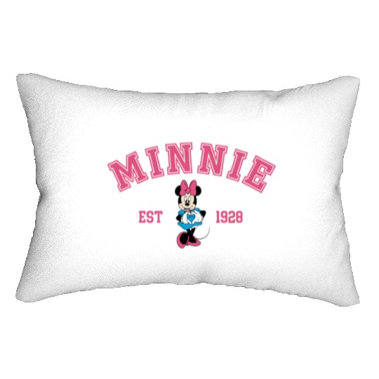 Minnie Est 1928 Lumbar Pillows, Disney Lumbar Pillows, Minnie Mouse Lumbar Pillows, Disney Fan Gift