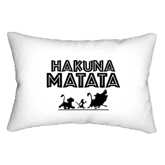 Hakuna Matata Lumbar Pillows, Disney Lumbar Pillows, Lion King Lumbar Pillows, Hakuna Matata Disney Lumbar Pillows