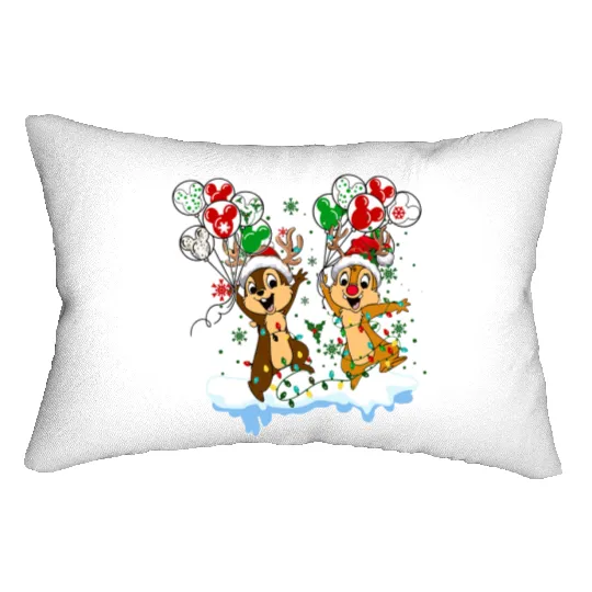 Disney Chip And Dale Christmas, Chip And Dale Lumbar Pillows