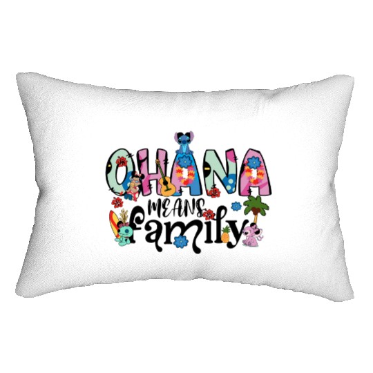 Ohana Means Family Lumbar Pillows, Ohana Lumbar Pillows, Disney Lumbar Pillows