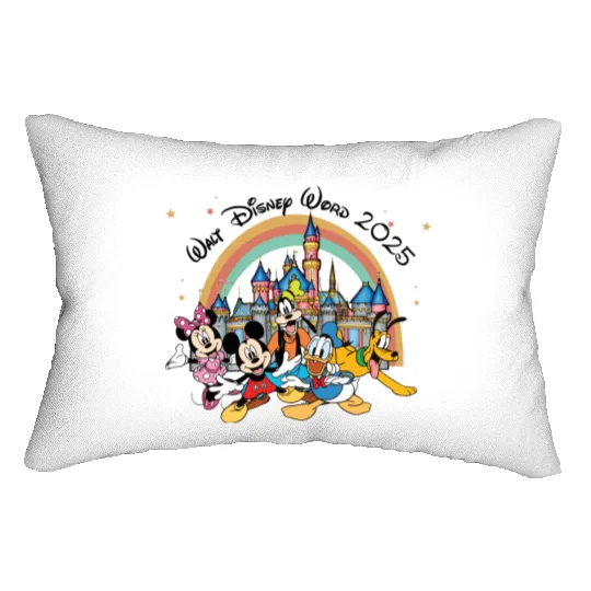 Custom Disney 2025 Family Vacation Lumbar Pillows,Family Trip 2025 Lumbar Pillows,Personalized Family Vacation Outfit, Family Vacation Lumbar Pillows
