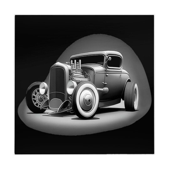 Street Rod Aesthetic Style Vintage Car Hot Rod Mahjong Mats