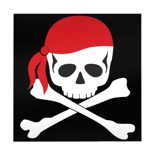 White Skull & Crossbones Mahjong Mats