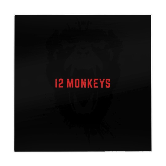12 Monkeys Scream Stencil Tv Series 2015 Mahjong Mats