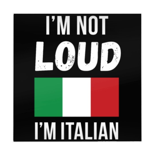 Italian Heritage I'm not loud I'm Italian Mahjong Mats