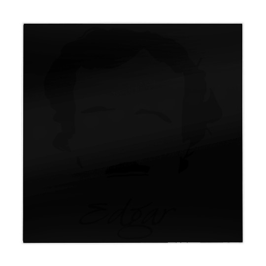 Edgar Allan Poe Silhouette & Hirsute Mahjong Mats