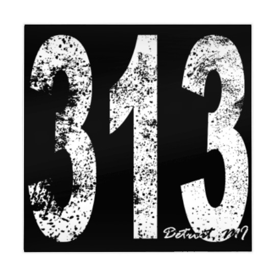 Vintage Detroit Area Code 313 Mahjong Mats