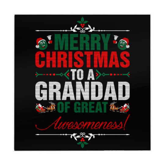 Merry Christmas To A Grandad Of Great Awesomeness Mahjong Mats