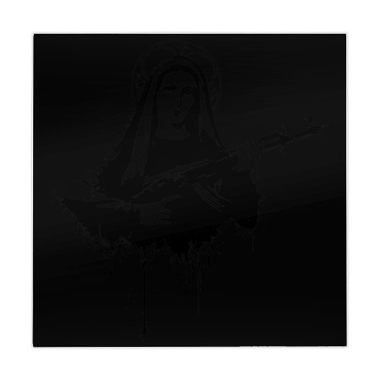 Virgin Mary with Kalashnikovs AK47 Mahjong Mats