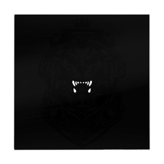 Lion king of beasts tattoo shape king crown Mahjong Mats