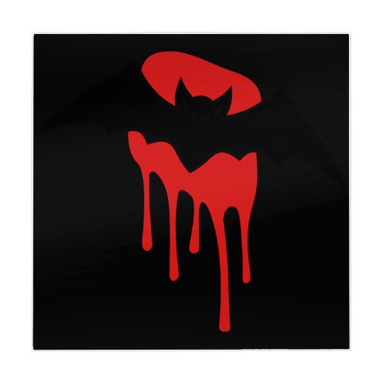 Bat with blood stain Mahjong Mats