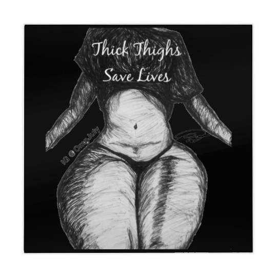 Thick Thighs Save Lives Mahjong Mats