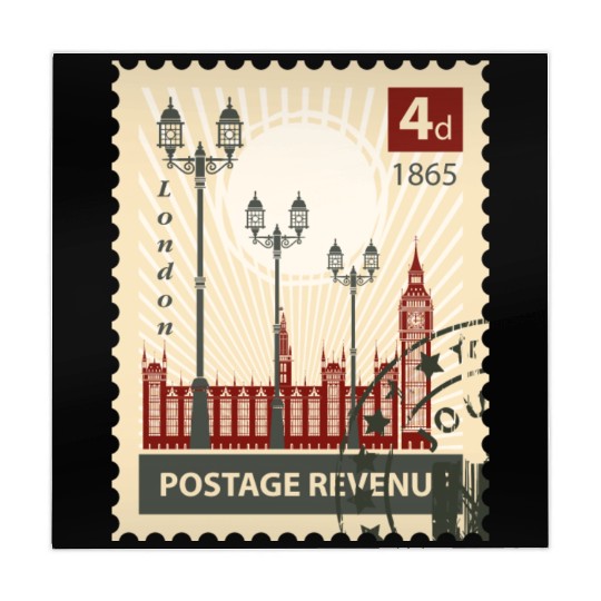 london stamp Mahjong Mats