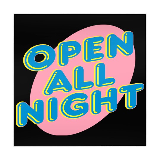 open all night sign Mahjong Mats