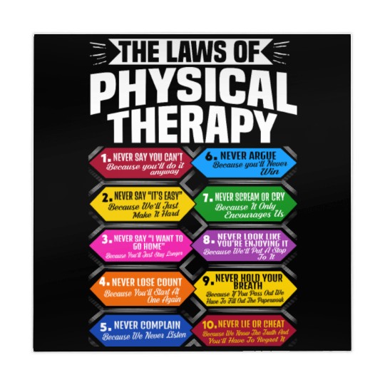The Laws Of Physical Therapy Awesome Therapist Mahjong Mats