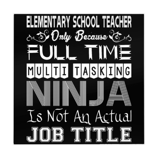 Elementary Teacher FullTime Multitasking Ninja Job Mahjong Mats