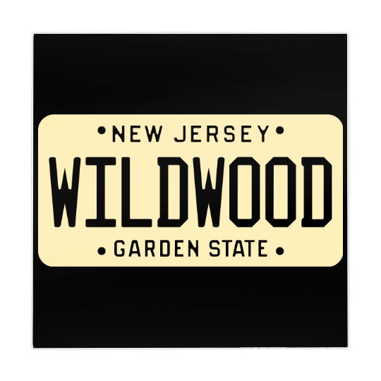 Wildwood New Jersey License Plate Mahjong Mats
