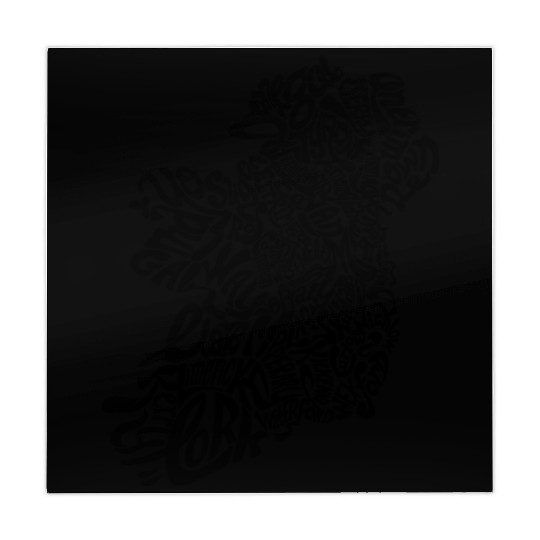 Ireland Typography Map Mahjong Mats