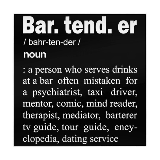 Bartender - Bartender Definition Mahjong Mats