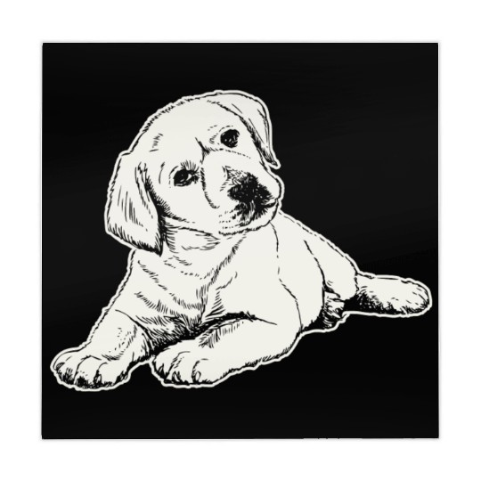 A Puppy Labrador Retriever Design For Dog Lovers Mahjong Mats