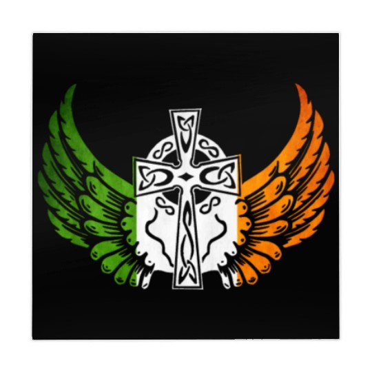 Irish Flag Design Celtic Cross Irish gift Mahjong Mats