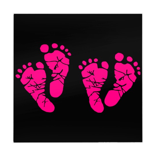 Twin Baby Feet - Pregnancy - Maternity - Mom to be Mahjong Mats
