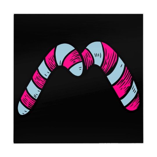 Candy canes "M" Mahjong Mats