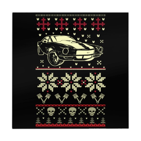 Camaro - Ugly Christmas Sweater for Camaro lover Mahjong Mats