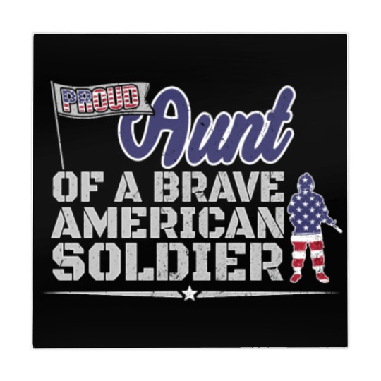 Proud Aunt Auntie Of A Soldier Support US Troops Mahjong Mats
