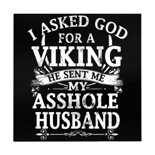 I asked god a viking he sent me my asshole husband Mahjong Mats