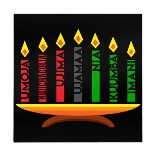 Kwanzaa Holiday Candles Mahjong Mats