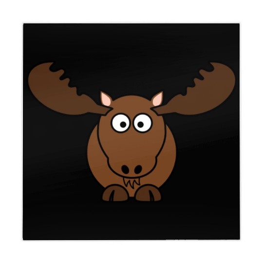 Elk Deer Moose Head Hunter Comic Gift Present Mahjong Mats