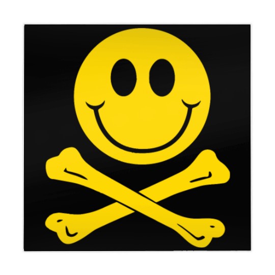 Smiley Pirate Skull and Crossbones Mahjong Mats