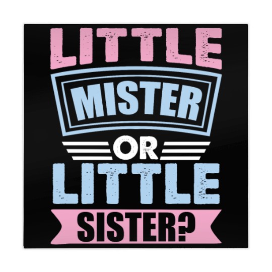 Little Mister Or Little Sister | Gender Reveal Mahjong Mats