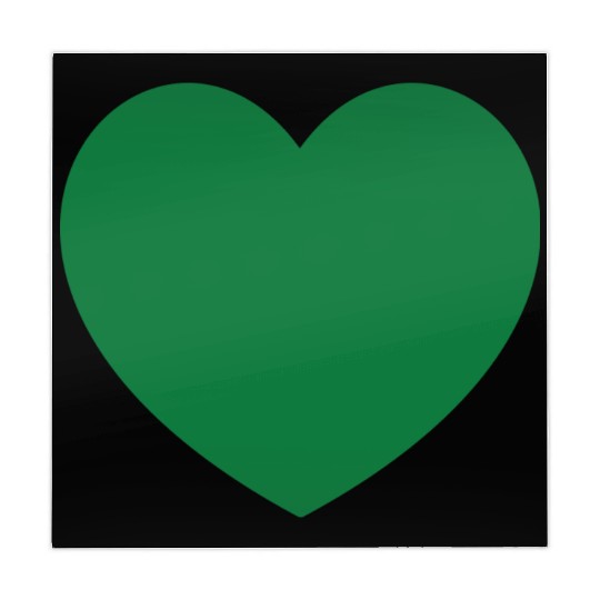 Dark Green Heart Mahjong Mats